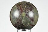 Polished Dragon's Blood Jasper Sphere - South Africa #202784-1